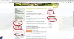 Das Bild zeigt die weiterführenden Links