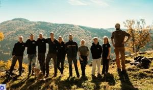 Helfer beim Pflegeeinsatz der Waldweide Utzenfeld