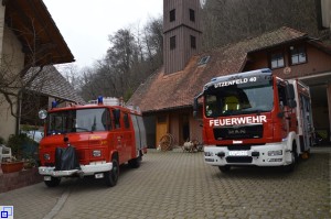 Das alte Löschgruppenfahrzeug mit seinem Nachfolger